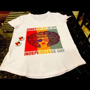 Juneteenth tshirt and earring set